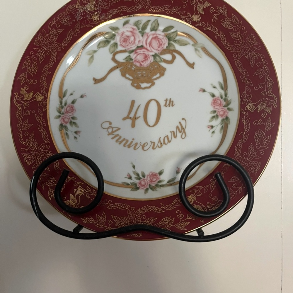 40th anniversary retro wall plate